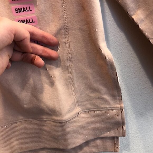 NEW NWT WILDFOX Statement Sweatshirt Solid Pink Cocktails Alcohol Crewneck Small - Picture 11 of 12